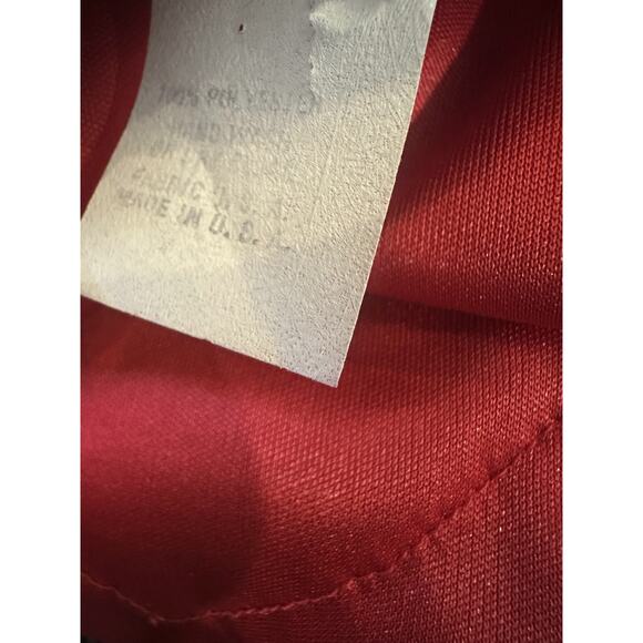 VTG 70s 80s Mister Jay Fringe Dress Red V-Neck No Size Party Holiday Flapper L - Picture 12 of 15